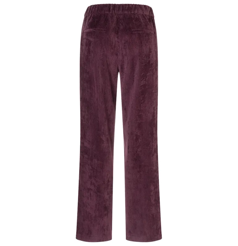MAC JEANS - CHIARA, Fluid corduroy beeren