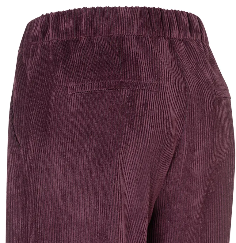 MAC JEANS - CHIARA, Fluid corduroy beeren