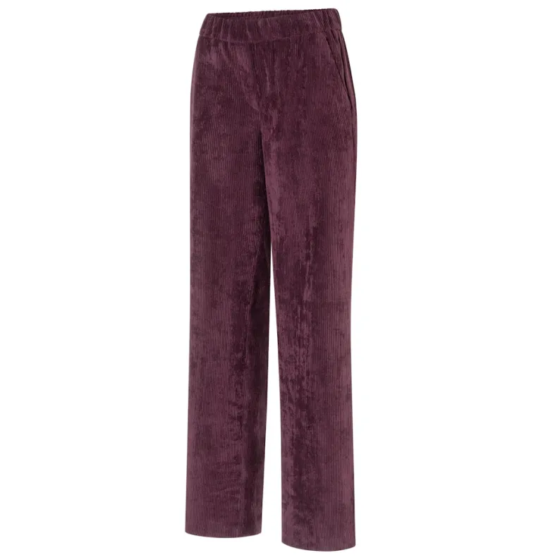 MAC JEANS - CHIARA, Fluid corduroy beeren