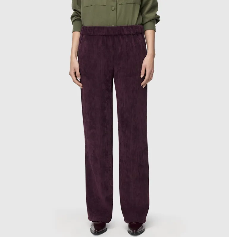 MAC JEANS - CHIARA, Fluid corduroy beeren