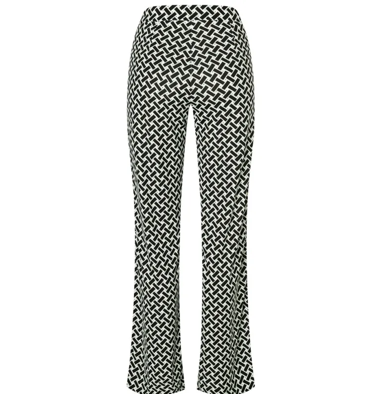 MAC JEANS - CHIARA, Jersey print schwarz