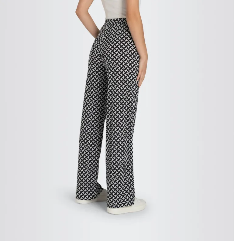 MAC JEANS - CHIARA, Jersey print schwarz