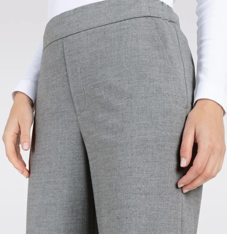 MAC JEANS - CHIARA, Premium fluid Flanell grau1