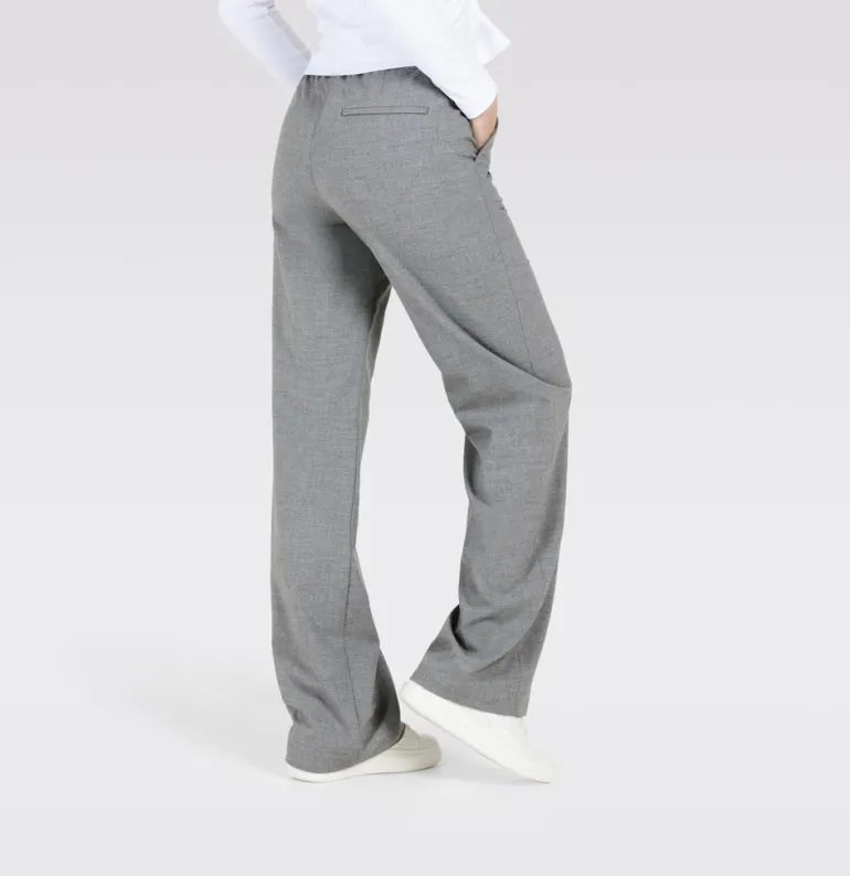 MAC JEANS - CHIARA, Premium fluid Flanell grau1