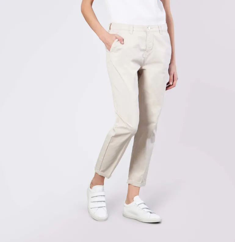 MAC JEANS - CHINO, Authentic stretch gabardine beige