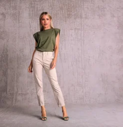 MAC JEANS - CHINO, Authentic stretch gabardine beige