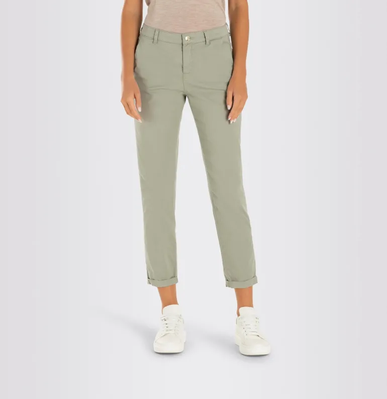 MAC JEANS - CHINO, Authentic stretch gabardine grün1