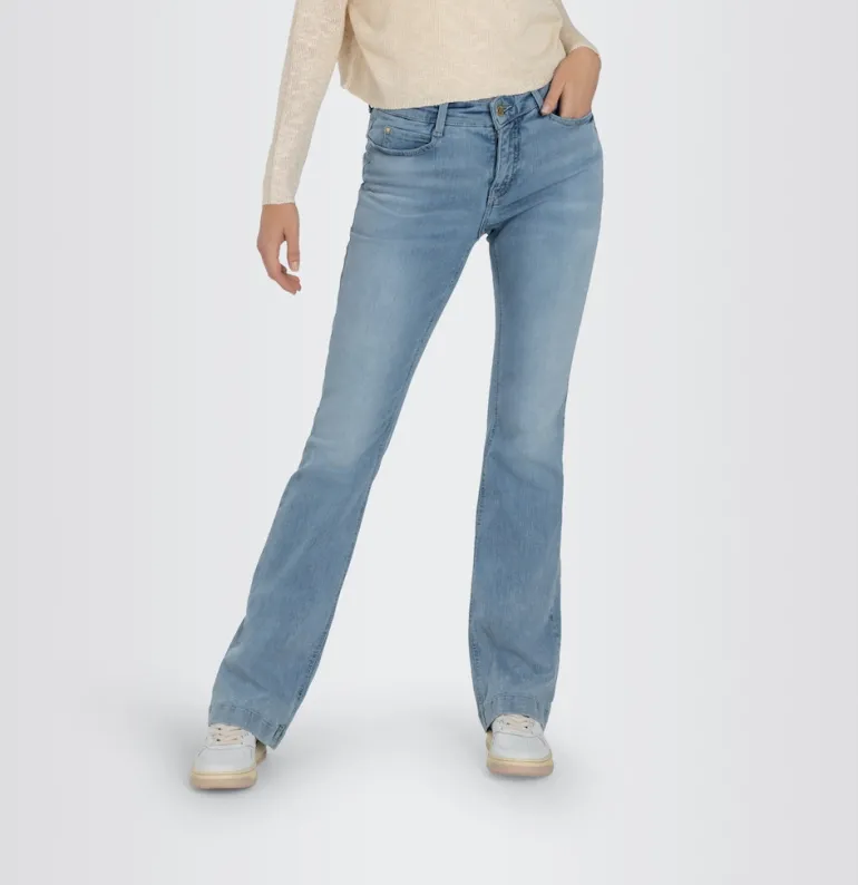 MAC JEANS - DREAM BOOT, Authentic mega flex blau