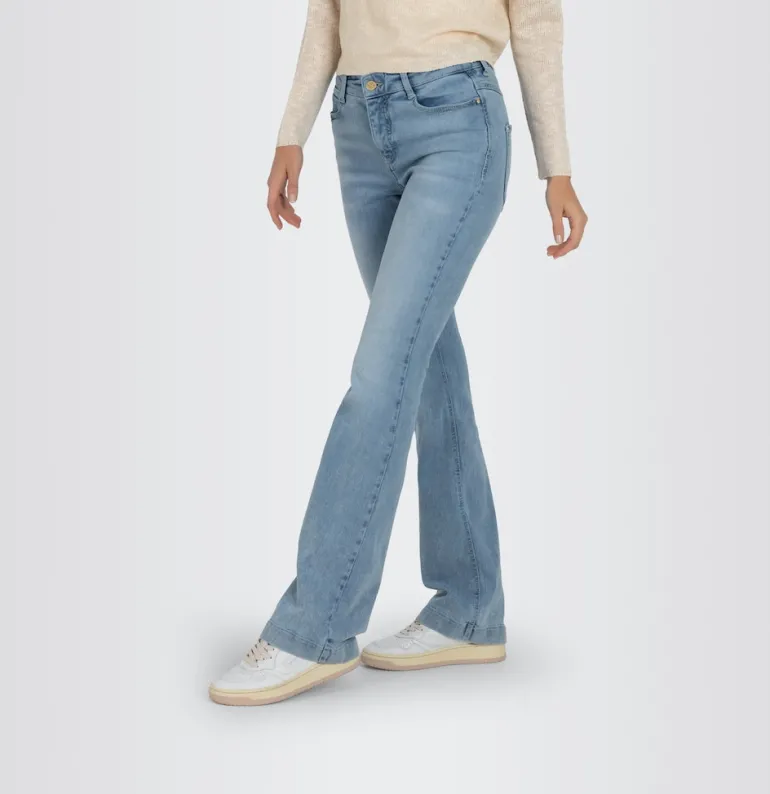 MAC JEANS - DREAM BOOT, Authentic mega flex blau
