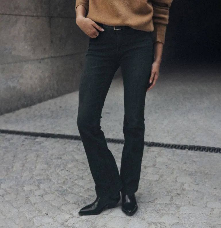 MAC JEANS - DREAM BOOT, Authentic mega flex schwarz