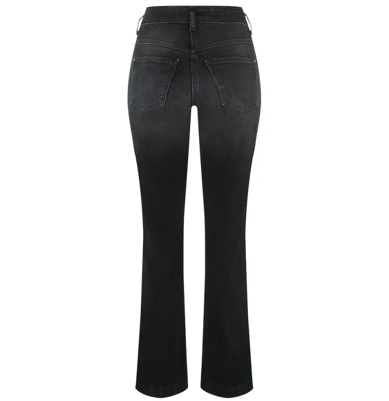 MAC JEANS - DREAM BOOT, Authentic mega flex schwarz