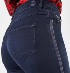 MAC JEANS - DREAM SLIM denim chain, Dream denim blau