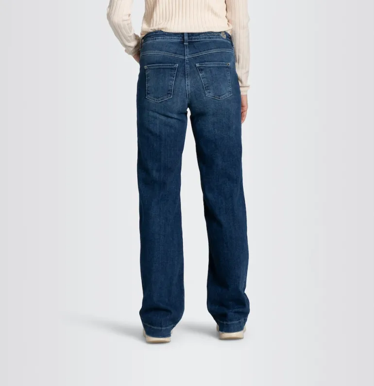 MAC JEANS - DREAM WIDE, Authentic mega flex cobalt authentic wash1