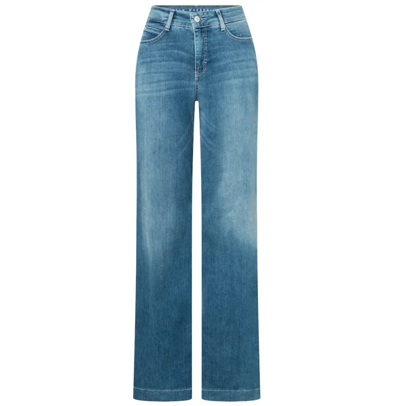 MAC JEANS - DREAM WIDE, DREAM Wonder light Denim blau
