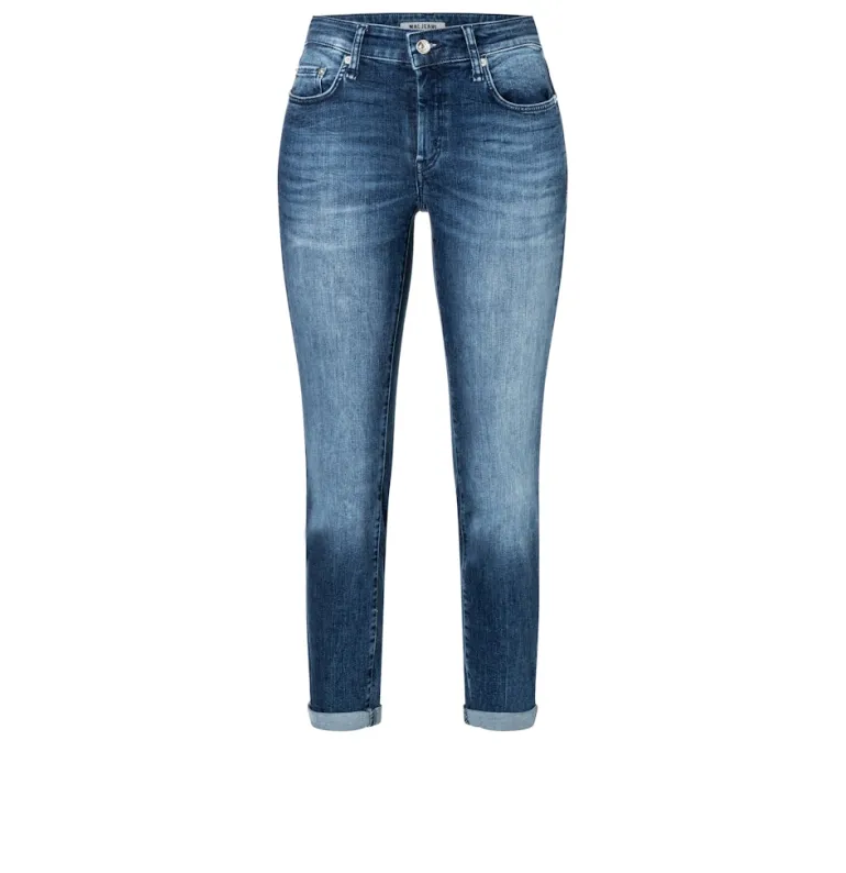 MAC JEANS - DRIVER PANTS, High stretch performance blau