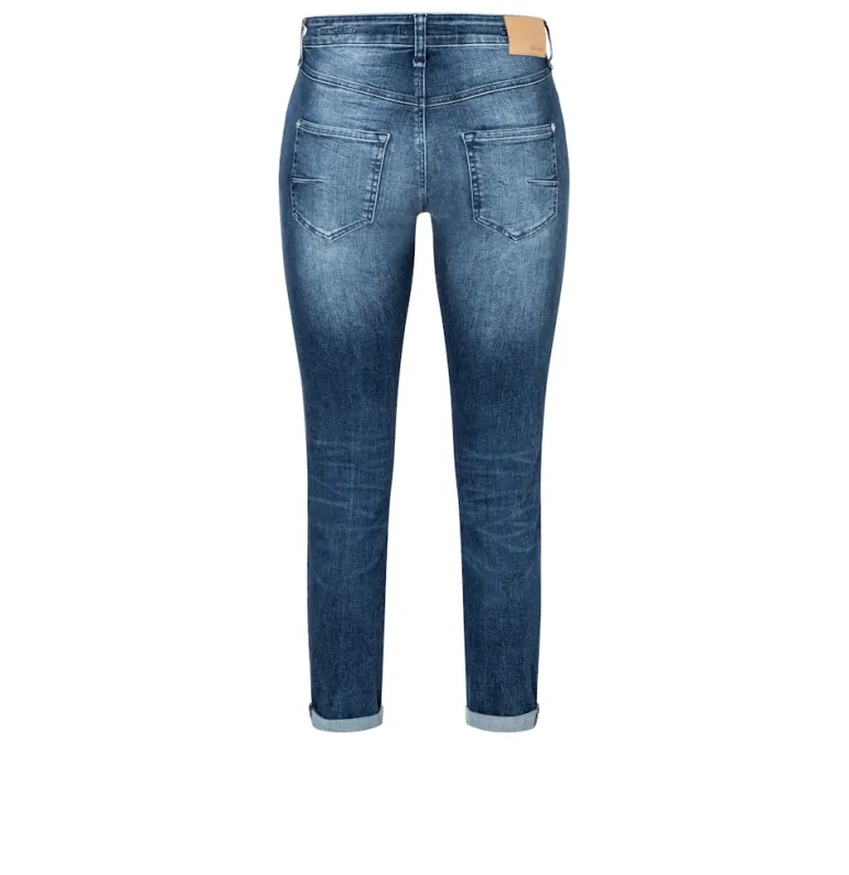 MAC JEANS - DRIVER PANTS, High stretch performance blau