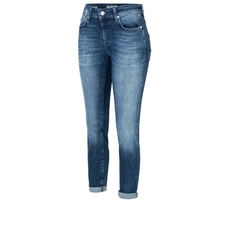 MAC JEANS - DRIVER PANTS, High stretch performance blau