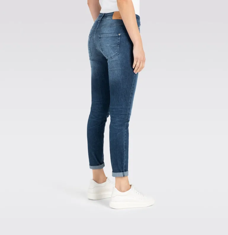 MAC JEANS - DRIVER PANTS, High stretch performance blau