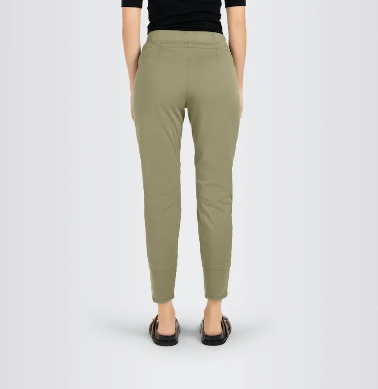 MAC JEANS - EASY, Authentic stretch gabardine grün