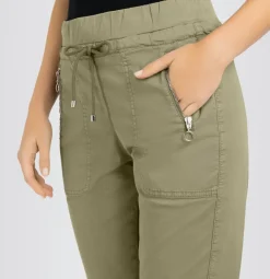 MAC JEANS - EASY, Authentic stretch gabardine grün