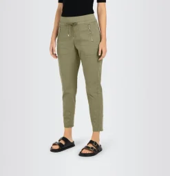 MAC JEANS - EASY, Authentic stretch gabardine grün