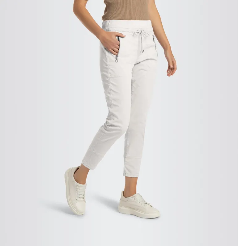MAC JEANS - EASY, Authentic stretch gabardine beige