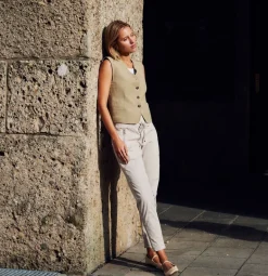 MAC JEANS - EASY, Authentic stretch gabardine beige