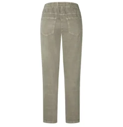 MAC JEANS - EASY, Cotton linen tencel grün