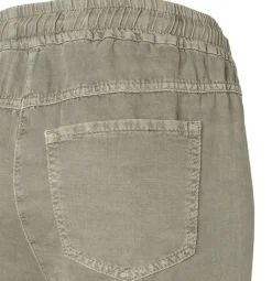 MAC JEANS - EASY, Cotton linen tencel grün