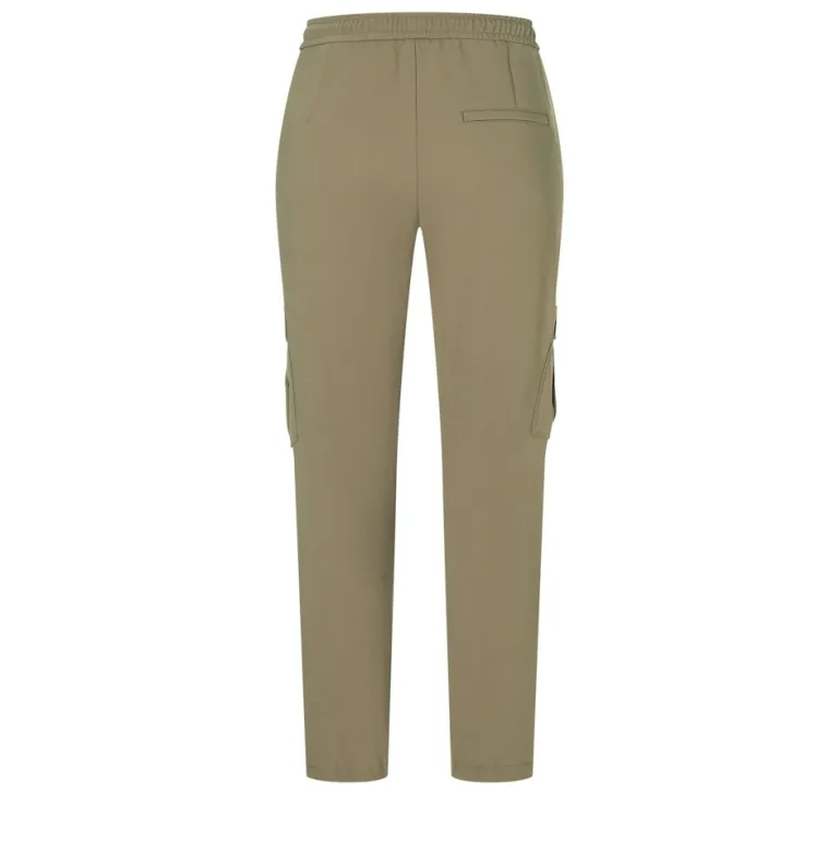 MAC JEANS - EASY, Floating crepe grün