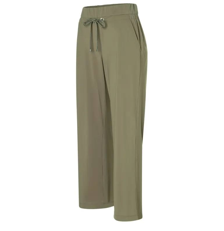 MAC JEANS - EASY WIDELEG, Premium techno stretch grün