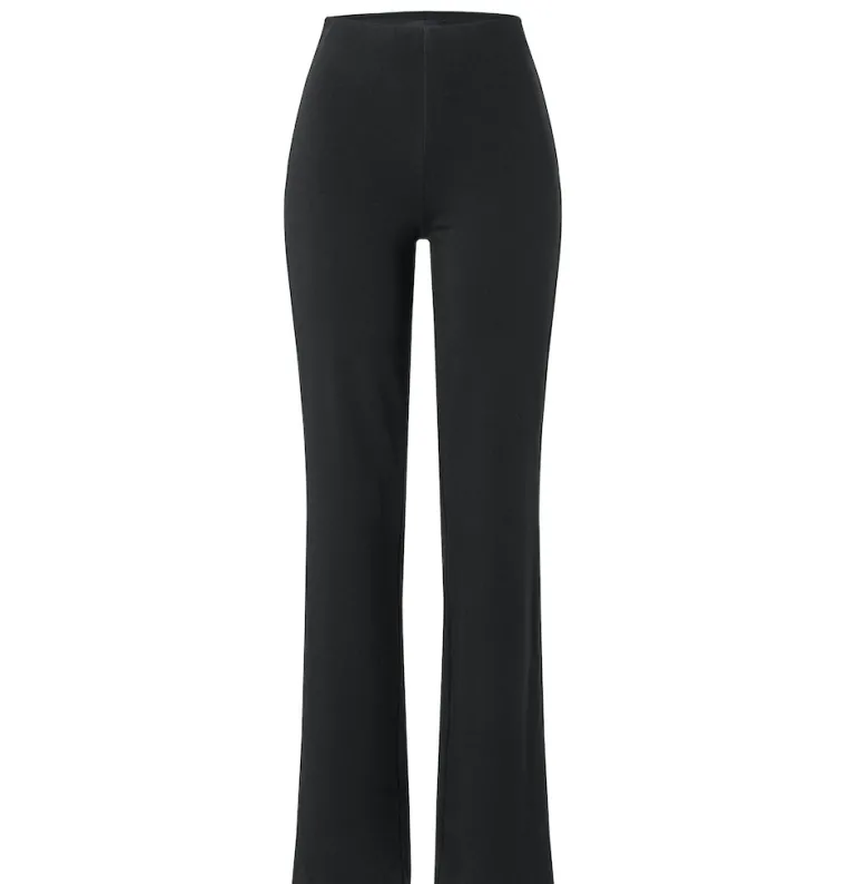 MAC JEANS - FLARE, Light Jersey schwarz