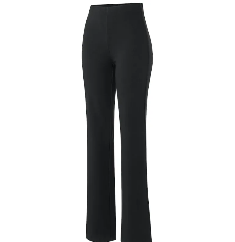 MAC JEANS - FLARE, Light Jersey schwarz