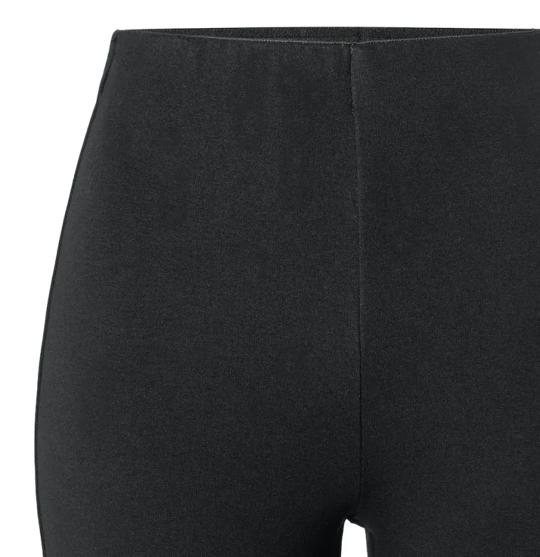 MAC JEANS - FLARE, Light Jersey schwarz
