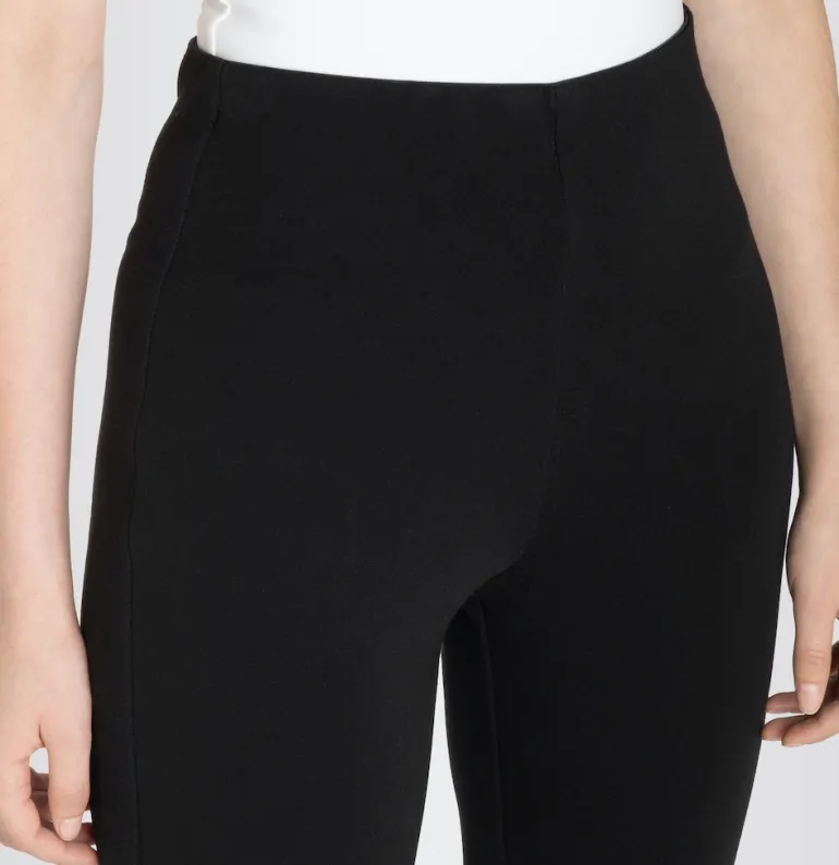 MAC JEANS - FLARE, Light Jersey schwarz