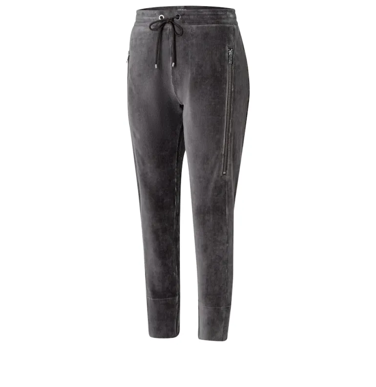 MAC JEANS - FUTURE, Cosy corduroy jersey grau