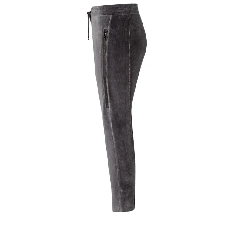 MAC JEANS - FUTURE, Cosy corduroy jersey grau