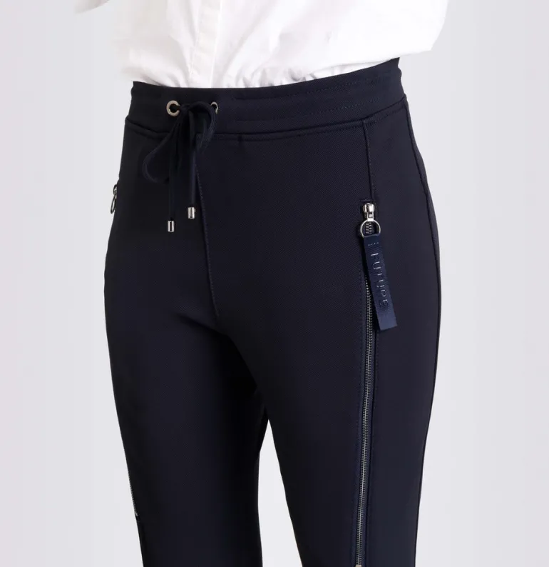MAC JEANS - FUTURE, Stretch ribbon blau
