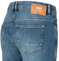 MAC JEANS - IOWA, Auth. comfort vintage denim blau