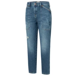 MAC JEANS - IOWA, Auth. comfort vintage denim blau