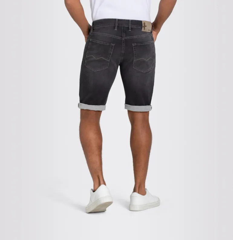 MAC JEANS - Jogn Bermuda, Light Sweat Denim grau4