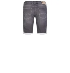 MAC JEANS - Jogn Bermuda, Light Sweat Denim grau4