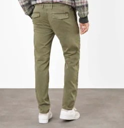 MAC JEANS - Lennox Cargo , Canvas Stretch grün