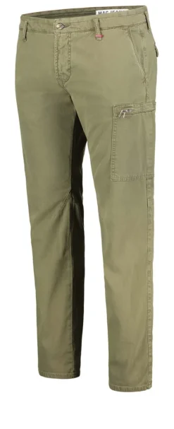 MAC JEANS - Lennox Cargo , Canvas Stretch grün