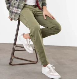 MAC JEANS - Lennox Cargo , Canvas Stretch grün