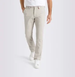 MAC JEANS - Lennox , Minimal Printed Gabardine beige