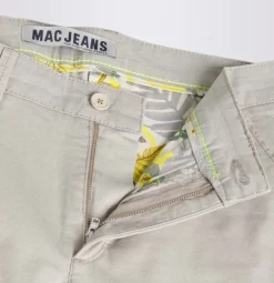 MAC JEANS - Lennox , Minimal Printed Gabardine beige