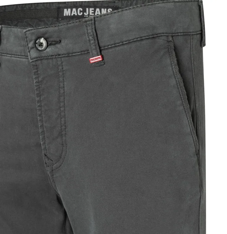 MAC JEANS - Lennox Worker, Broken Twill Stretch grau