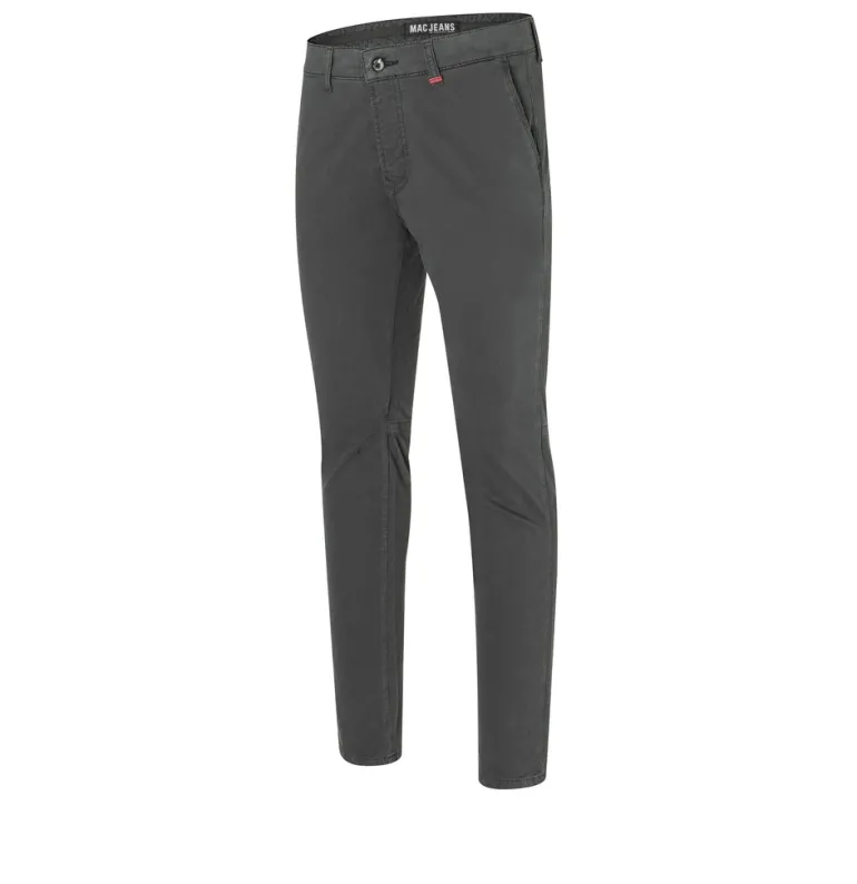 MAC JEANS - Lennox Worker, Broken Twill Stretch grau