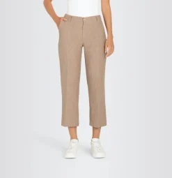 MAC JEANS - NORA, Pure linen braun
